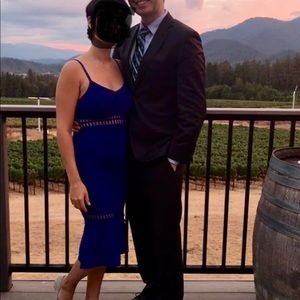 Bebe Bodycon Dress in Royal Blue. Size XS. EUC.